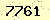 請輸入此驗證碼 : 7761