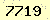 請輸入此驗證碼 : 7719