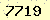 請輸入此驗證碼 : 7719