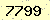請輸入此驗證碼 : 7799
