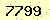 請輸入此驗證碼 : 7799