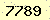 請輸入此驗證碼 : 7789