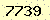 請輸入此驗證碼 : 7739