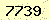 請輸入此驗證碼 : 7739