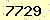 請輸入此驗證碼 : 7729