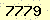 請輸入此驗證碼 : 7779