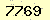 請輸入此驗證碼 : 7769