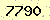 請輸入此驗證碼 : 7790