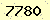 請輸入此驗證碼 : 7780