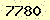 請輸入此驗證碼 : 7780