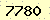 請輸入此驗證碼 : 7780