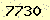 請輸入此驗證碼 : 7730