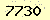 請輸入此驗證碼 : 7730