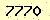 請輸入此驗證碼 : 7770