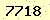 請輸入此驗證碼 : 7718