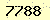 請輸入此驗證碼 : 7788