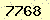 請輸入此驗證碼 : 7768