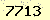 請輸入此驗證碼 : 7713
