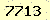 請輸入此驗證碼 : 7713