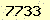請輸入此驗證碼 : 7733