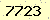 請輸入此驗證碼 : 7723