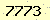 請輸入此驗證碼 : 7773