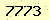 請輸入此驗證碼 : 7773