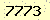 請輸入此驗證碼 : 7773