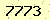 請輸入此驗證碼 : 7773