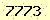請輸入此驗證碼 : 7773