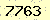 請輸入此驗證碼 : 7763