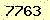 請輸入此驗證碼 : 7763