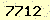 請輸入此驗證碼 : 7712