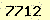 請輸入此驗證碼 : 7712