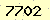 請輸入此驗證碼 : 7702