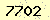 請輸入此驗證碼 : 7702