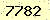 請輸入此驗證碼 : 7782