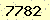 請輸入此驗證碼 : 7782