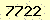 請輸入此驗證碼 : 7722
