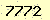 請輸入此驗證碼 : 7772