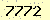 請輸入此驗證碼 : 7772