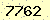 請輸入此驗證碼 : 7762
