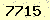 請輸入此驗證碼 : 7715