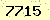 請輸入此驗證碼 : 7715