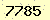 請輸入此驗證碼 : 7785