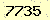 請輸入此驗證碼 : 7735