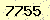 請輸入此驗證碼 : 7755