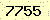 請輸入此驗證碼 : 7755