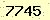 請輸入此驗證碼 : 7745