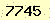 請輸入此驗證碼 : 7745